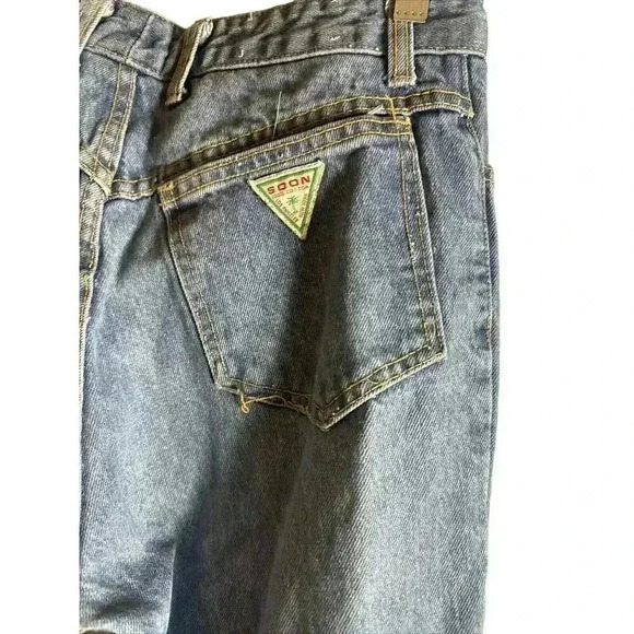 GEORGES MARCIANO SOON Denim U.S.A. LOS ANGELES size 32 zipper ankle VTG 80s - Picture 10 of 16
